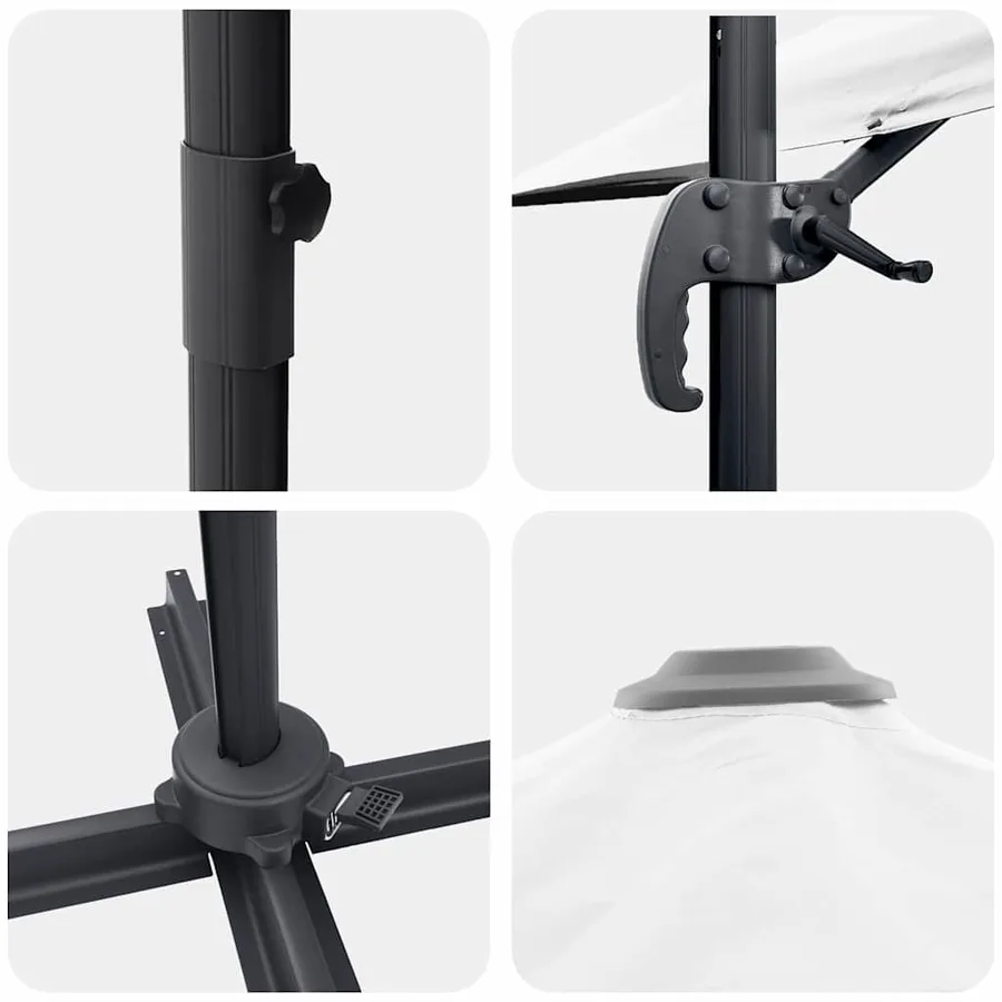 Parasol Sable 351 x 250 x 260 cm Polyester et Aluminium - 9