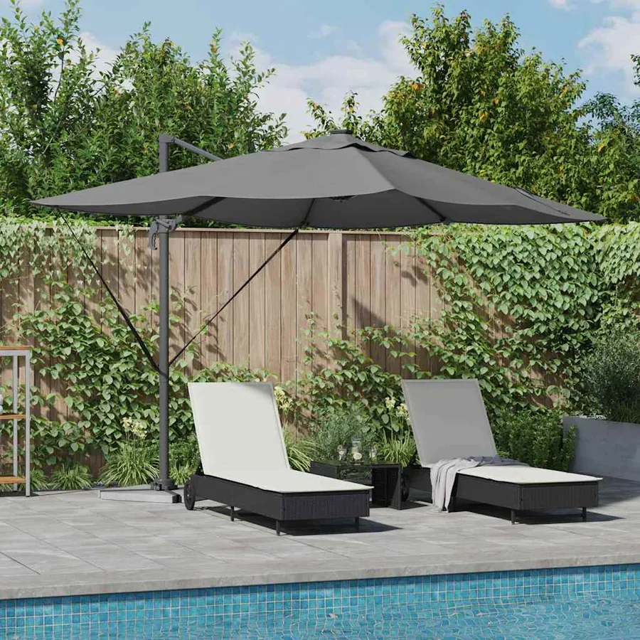 Parasol Anthracite 352 x 251 x 265 cm Polyester et Aluminium