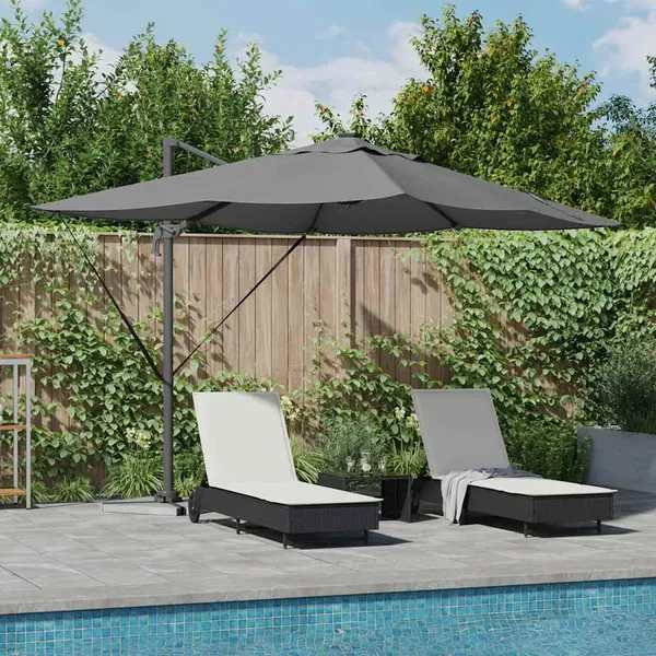Parasol Anthracite 352 x 251 x 265 cm Polyester et Aluminium