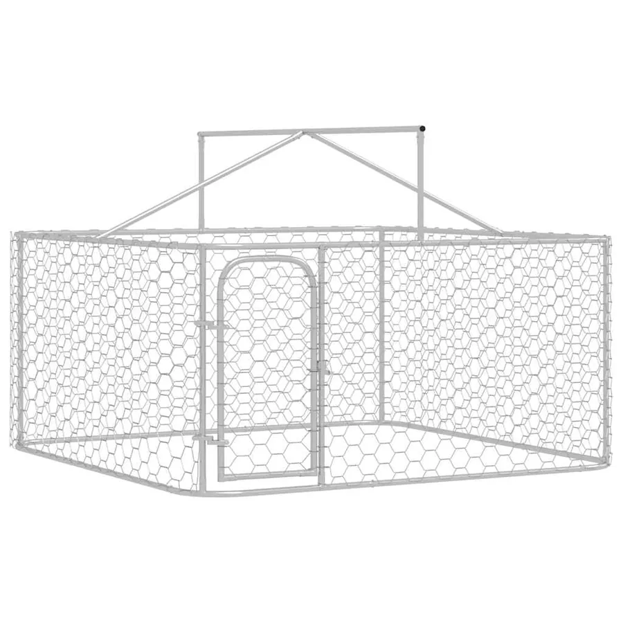 Chenil extérieur avec toit 200x200x150 cm - 7