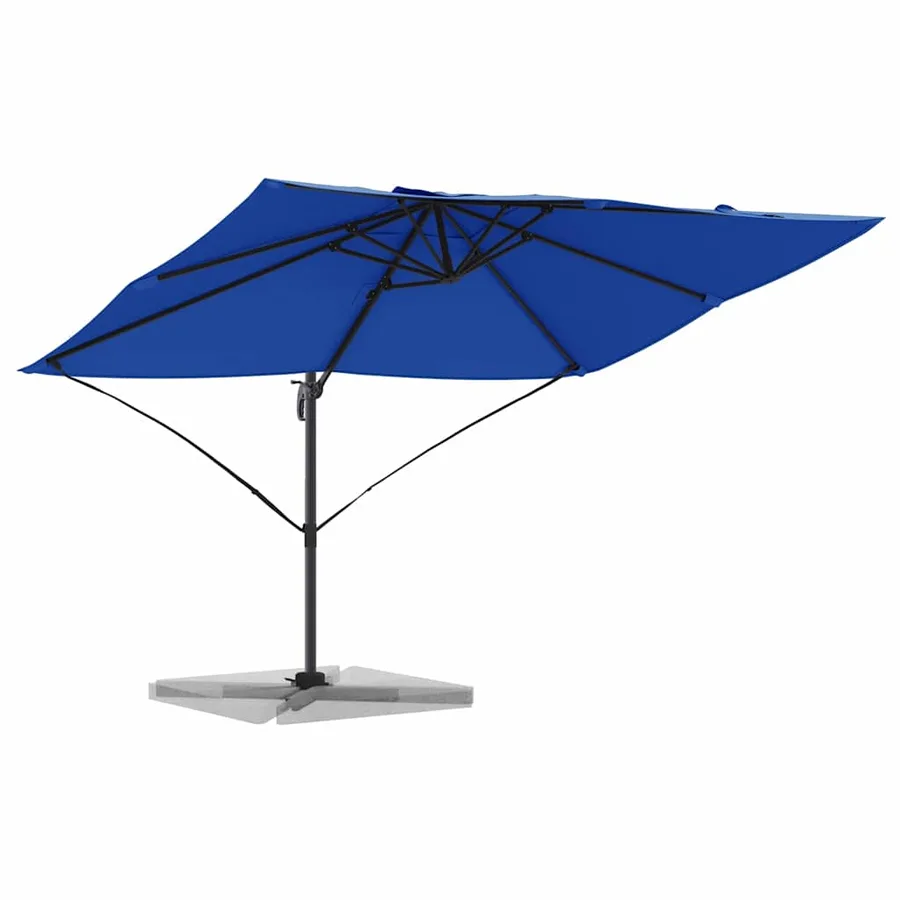 Parasol 351 x 250 x 260 cm Polyester et Aluminium Azur - 3