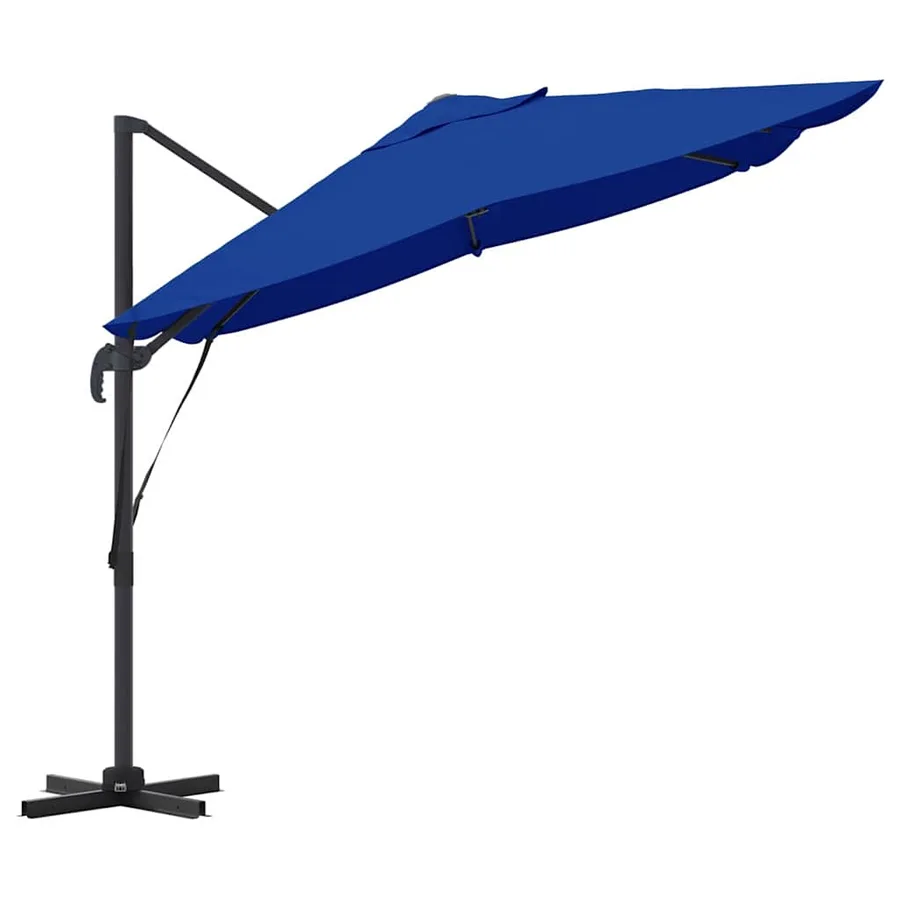 Parasol 351 x 250 x 260 cm Polyester et Aluminium Azur - 6