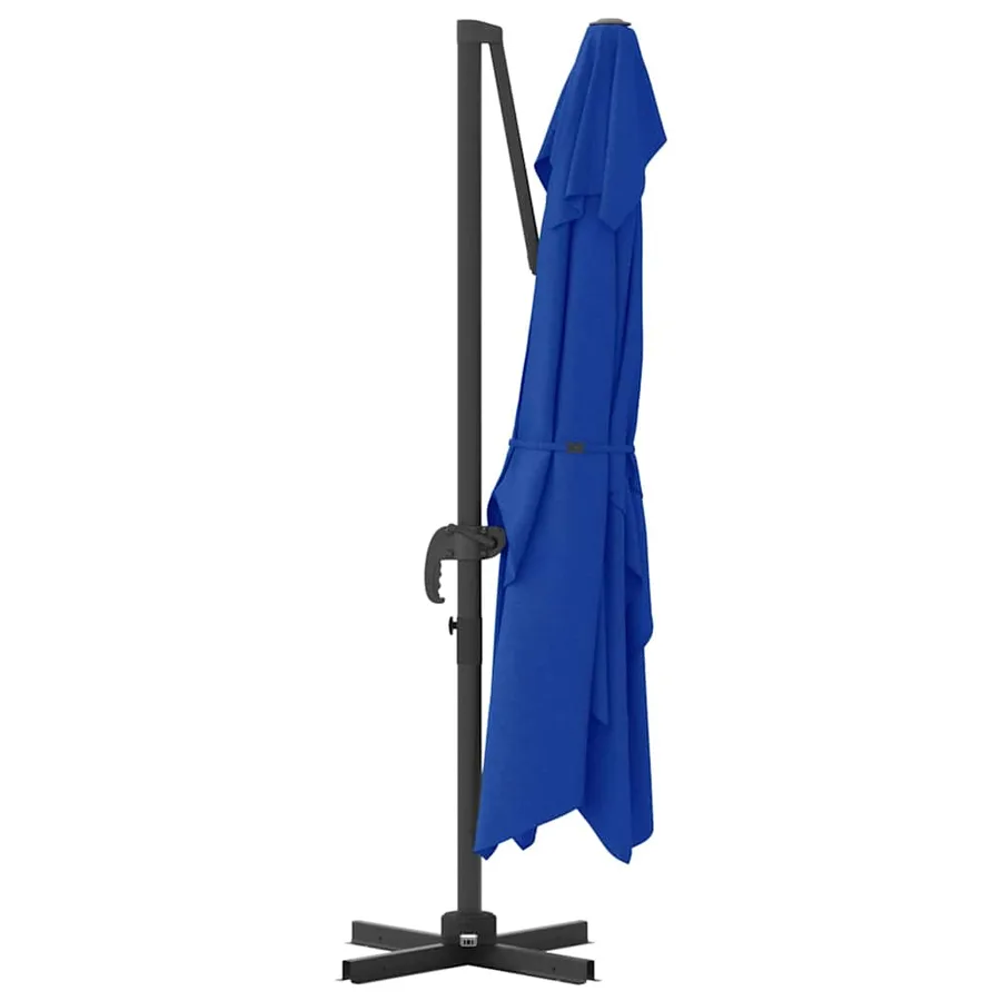 Parasol 351 x 250 x 260 cm Polyester et Aluminium Azur - 7