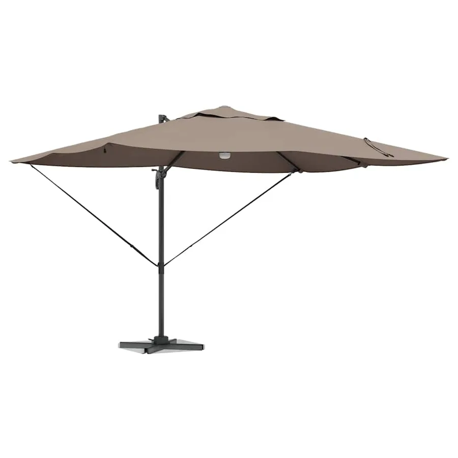 Parasol Taupe 351 x 250 x 253 cm Polyester et Aluminium - 3