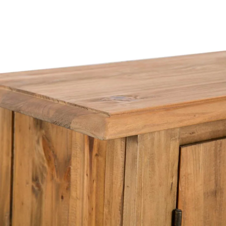 Armoire latérale de salle de bain Pin massif 59x32x80 cm - 7