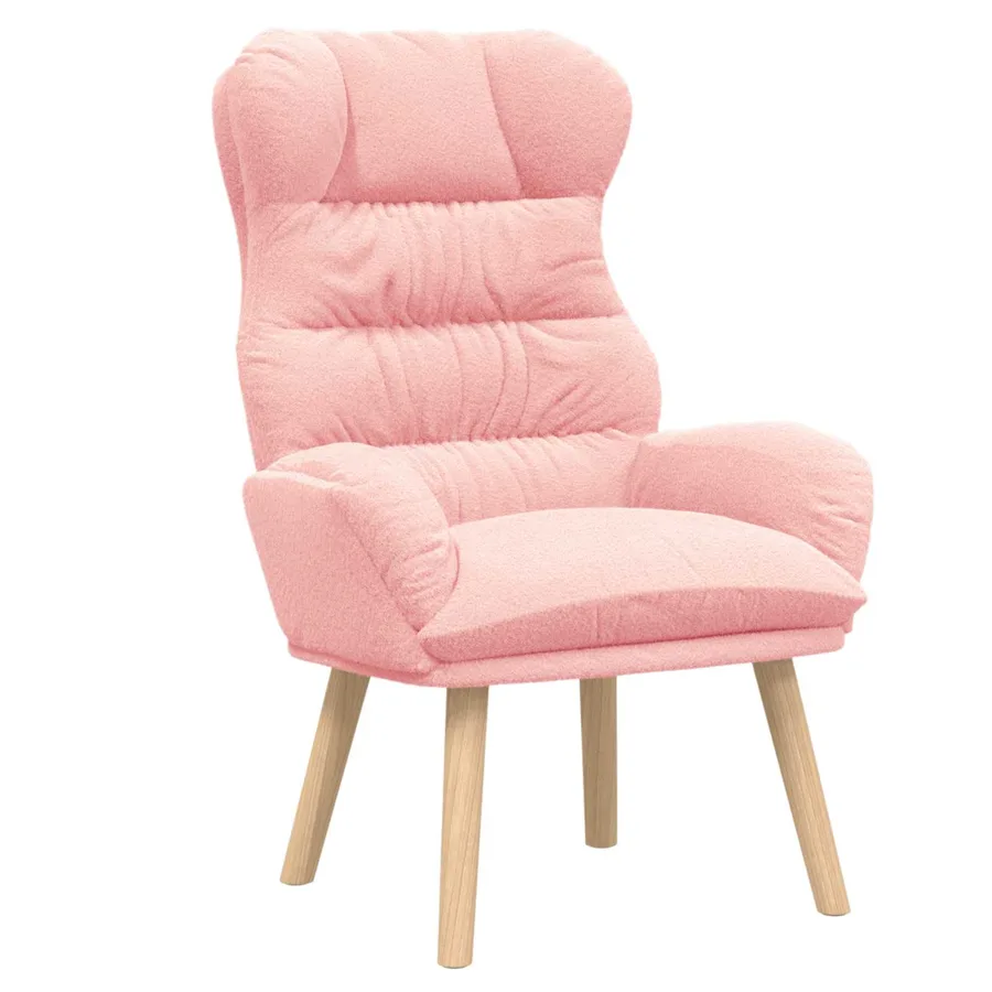 fauteuil Rose 69 x 74 x 93 cm Tissu Sherpa - 2