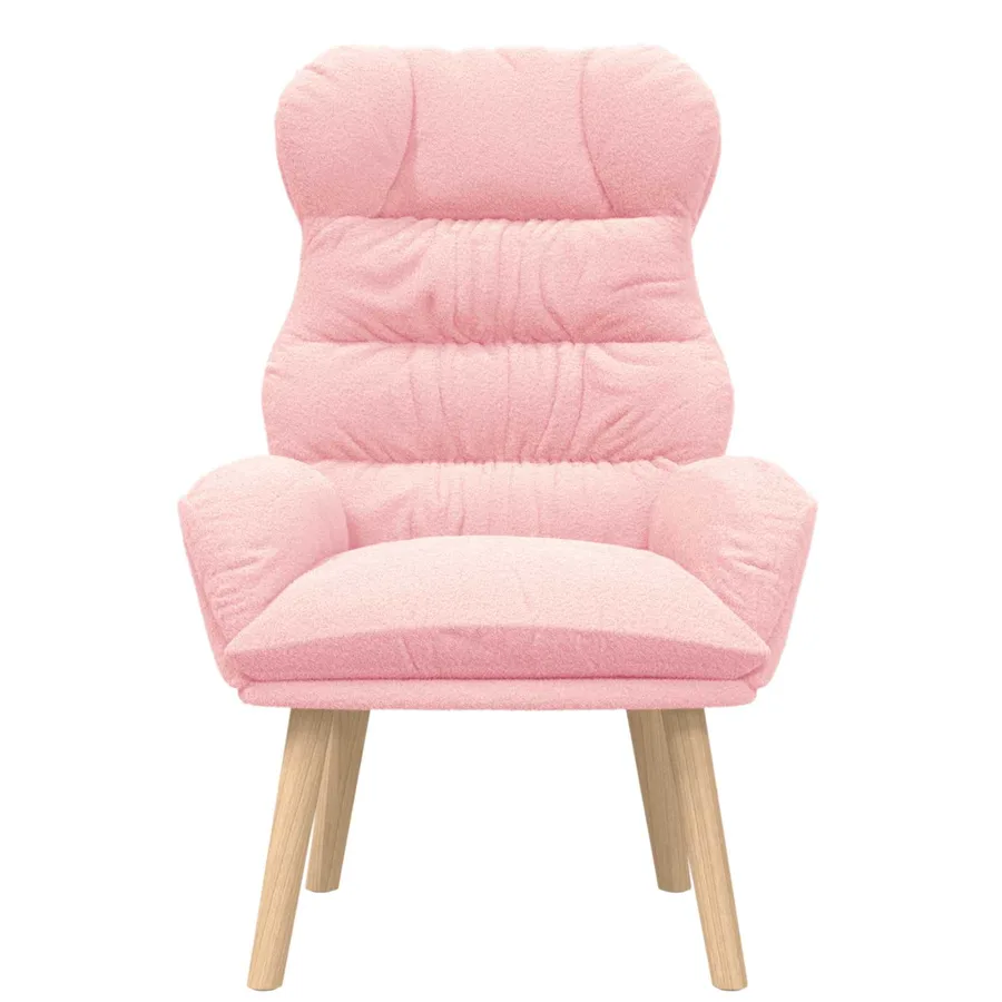 fauteuil Rose 69 x 74 x 93 cm Tissu Sherpa - 3