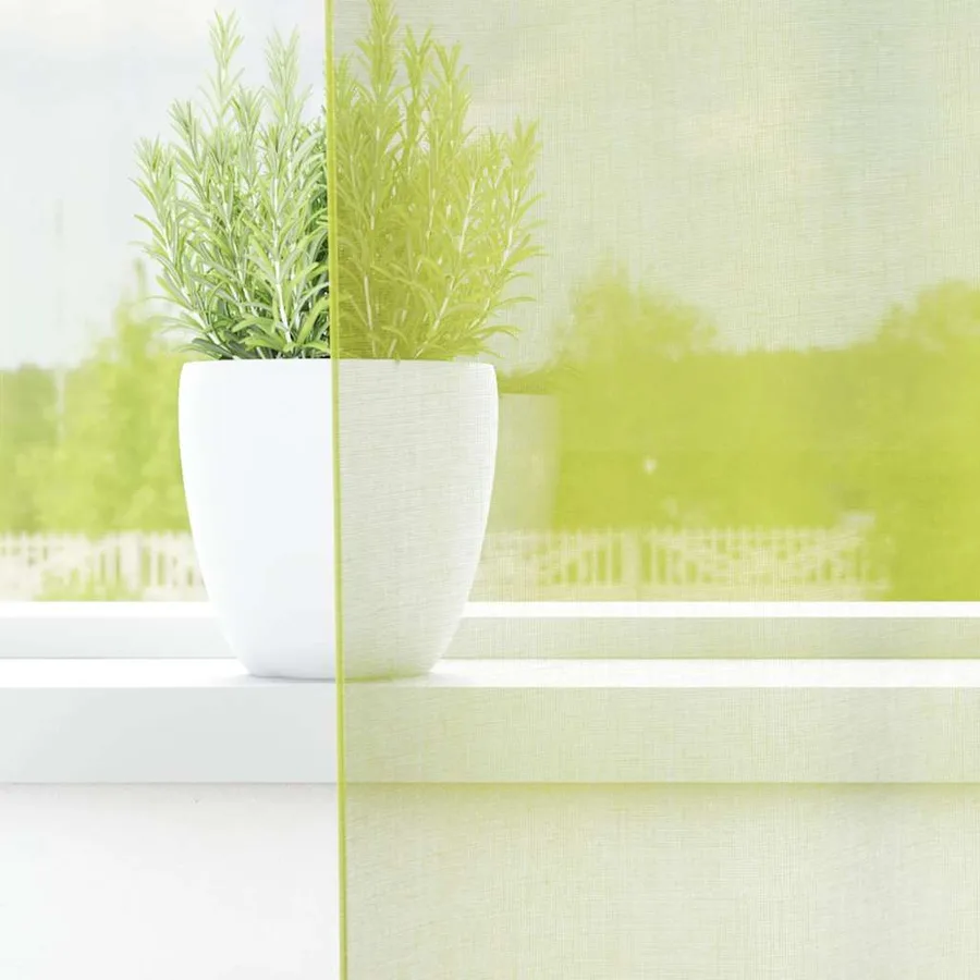 Rideaux en voile à œillets 2 pcs vert pomme - 3