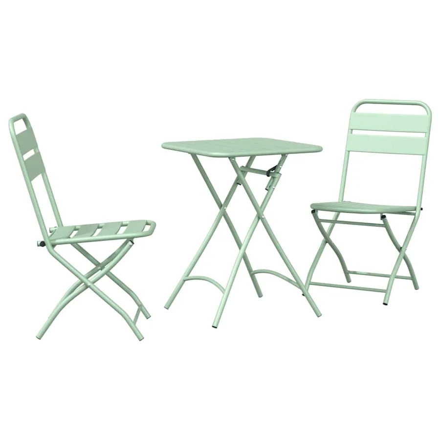 Ensemble bistrot 3 pcs Vert Acier - 2