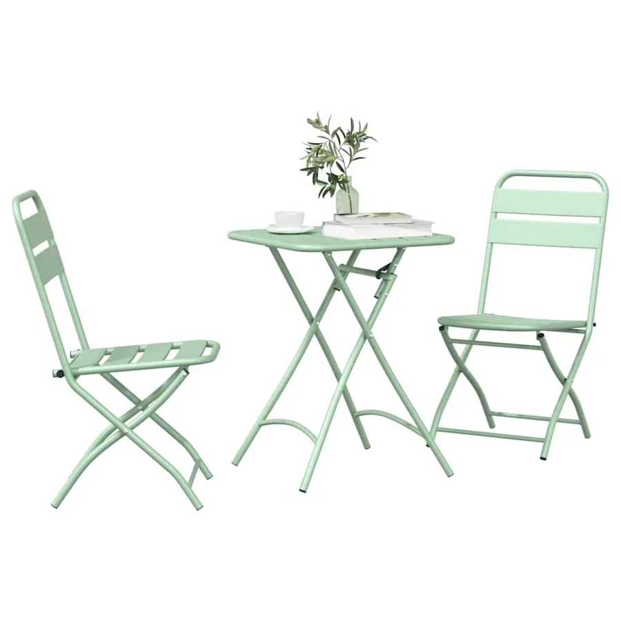 Ensemble bistrot 3 pcs Vert Acier - 3
