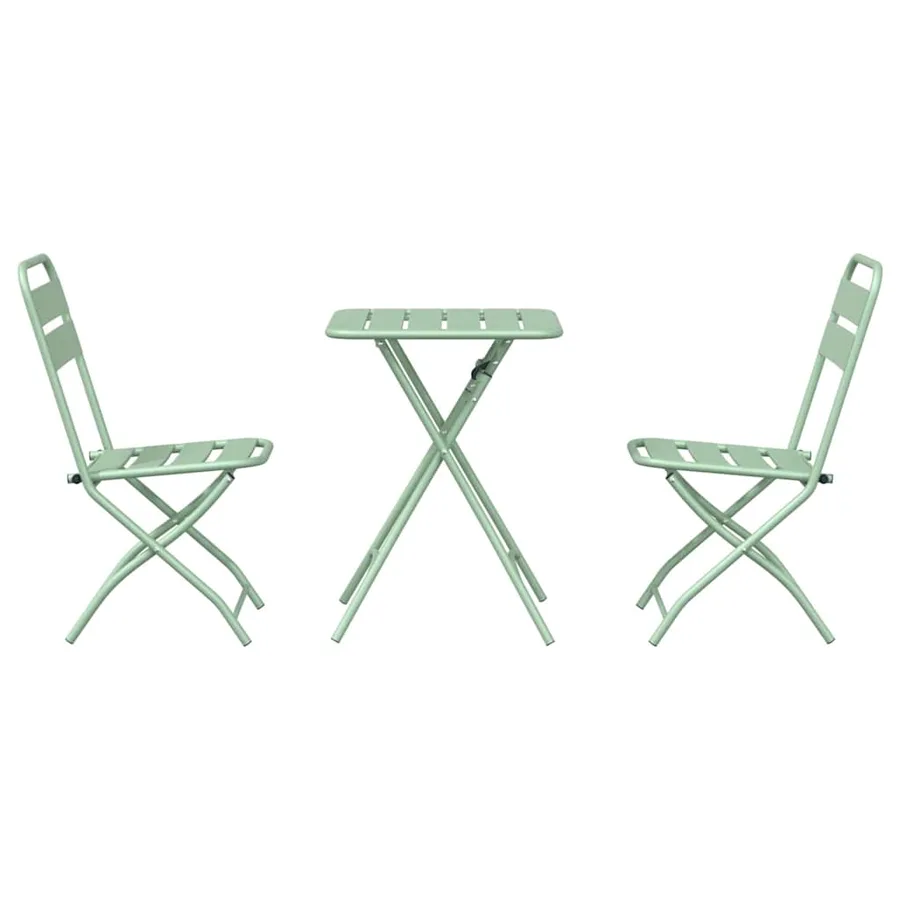 Ensemble bistrot 3 pcs Vert Acier - 7