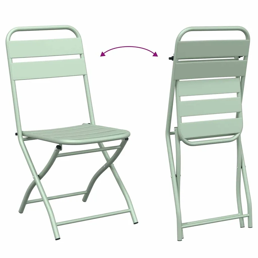 Ensemble bistrot 3 pcs Vert Acier - 9