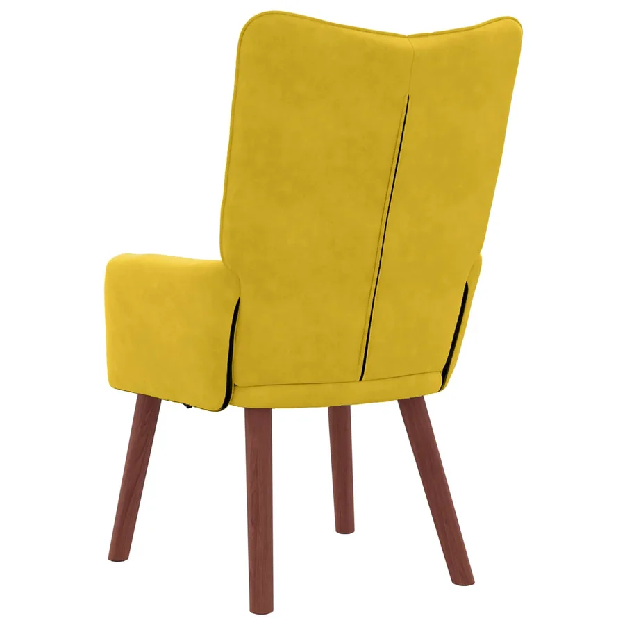fauteuil Jaune 63 x 67 x 94 cm Velours - 6