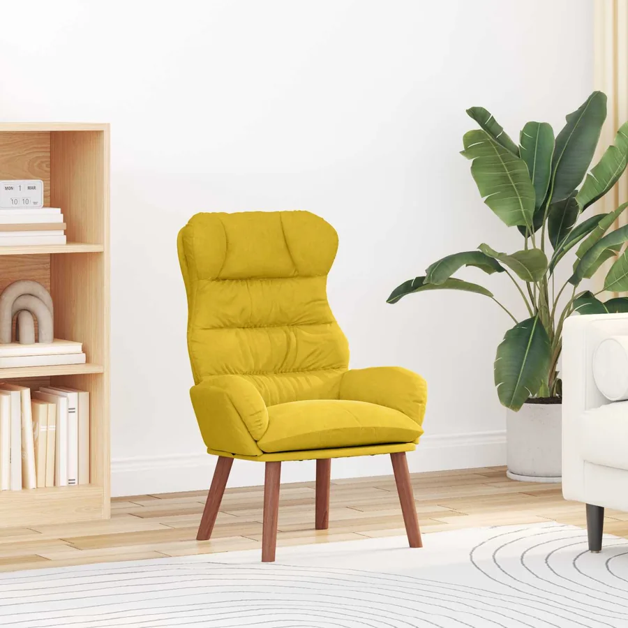 fauteuil Jaune 69 x 74 x 93 cm Velours