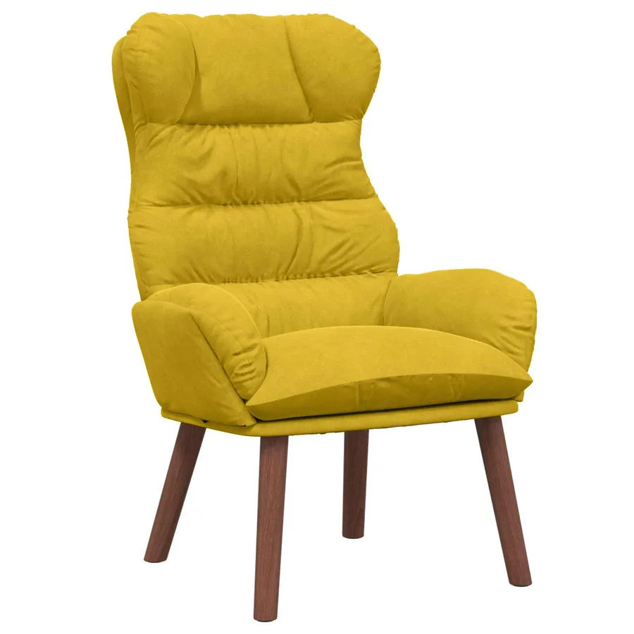fauteuil Jaune 69 x 74 x 93 cm Velours - 2