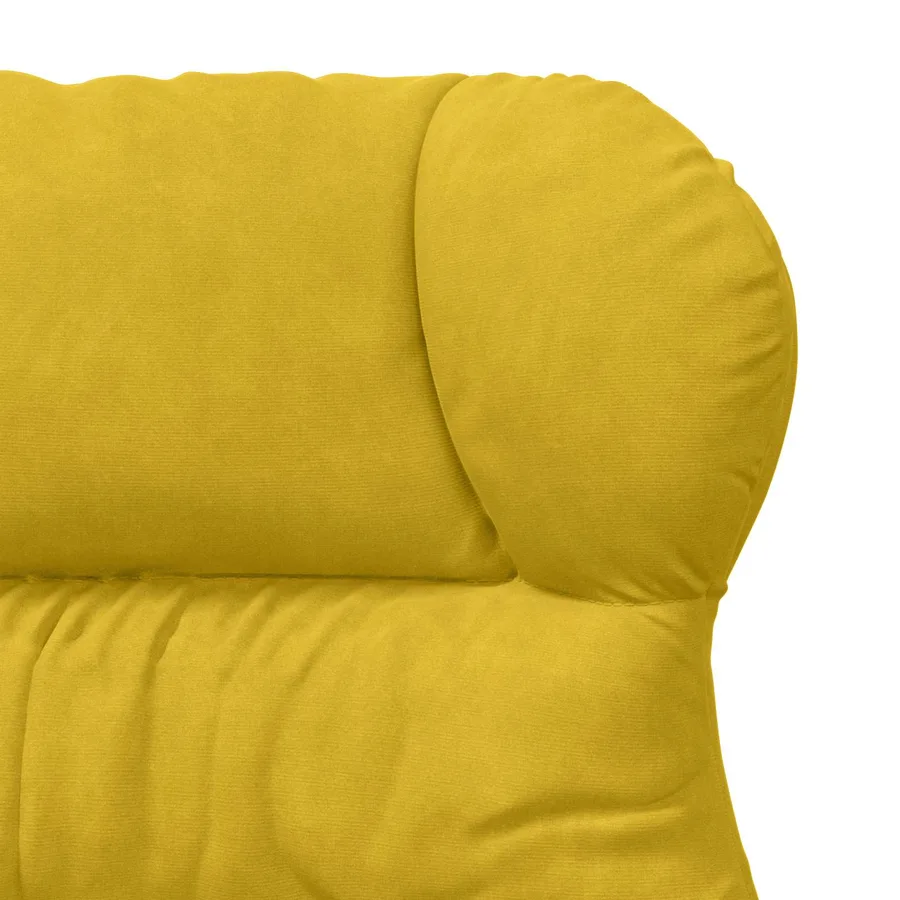 fauteuil Jaune 69 x 74 x 93 cm Velours - 7