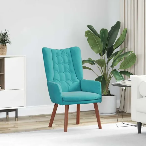 fauteuil Turquoise 63 x 67 x 94 cm Velours