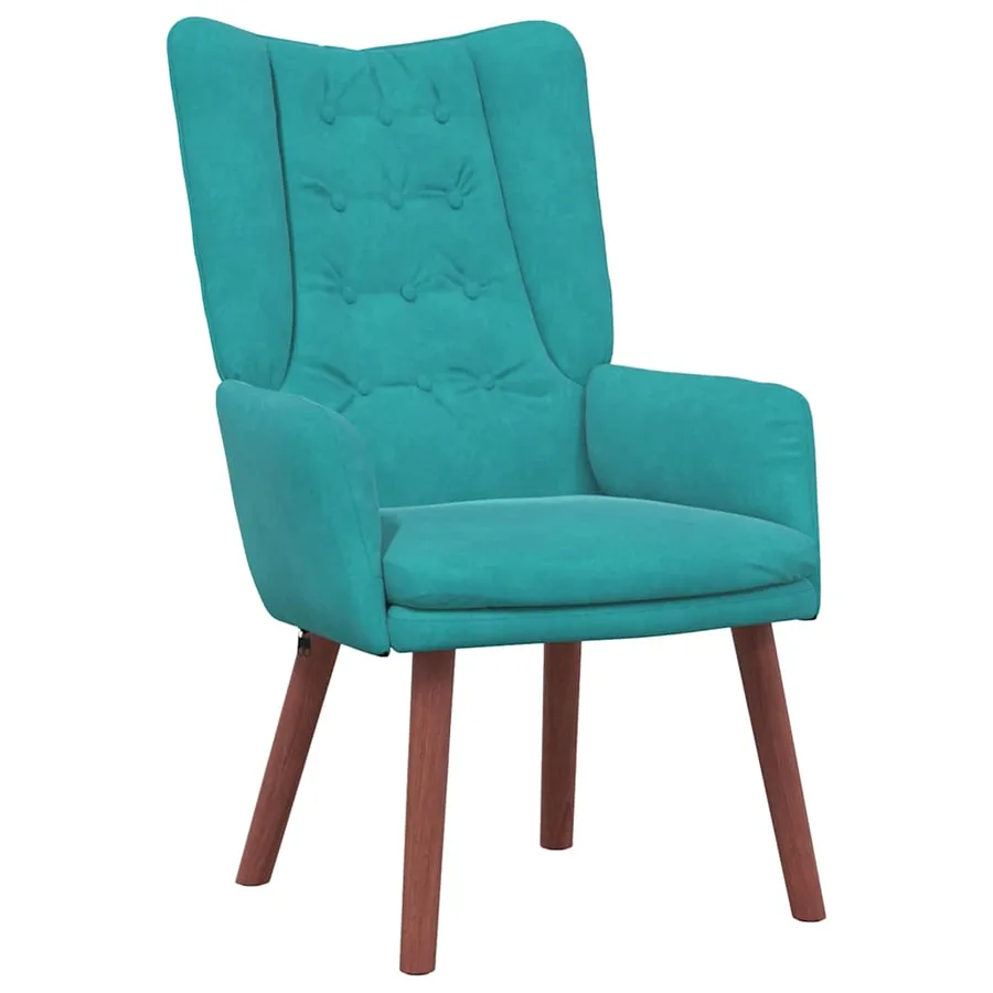 fauteuil Turquoise 63 x 67 x 94 cm Velours - 2