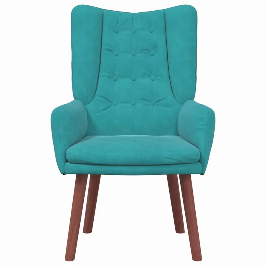 fauteuil Turquoise 63 x 67 x 94 cm Velours - 4
