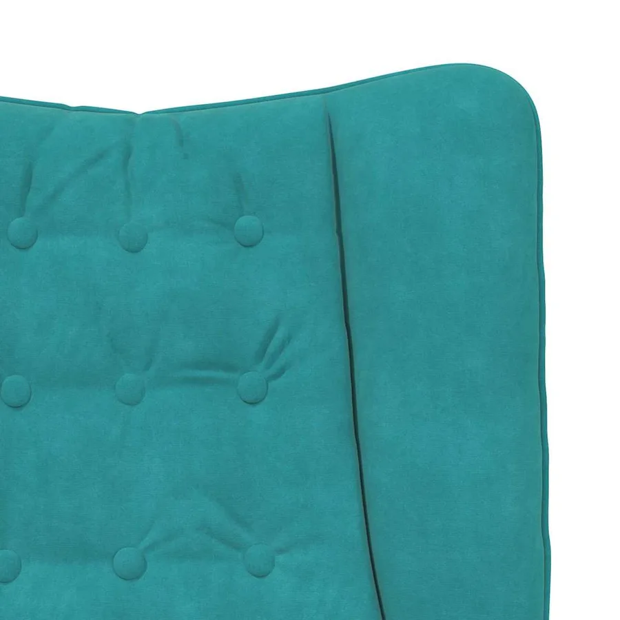 fauteuil Turquoise 63 x 67 x 94 cm Velours - 7