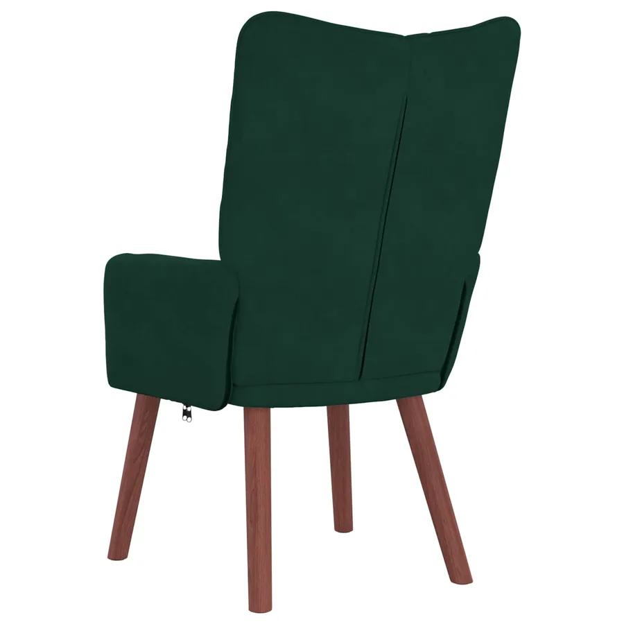 fauteuil Vert foncé 63 x 67 x 94 cm Velours - 6