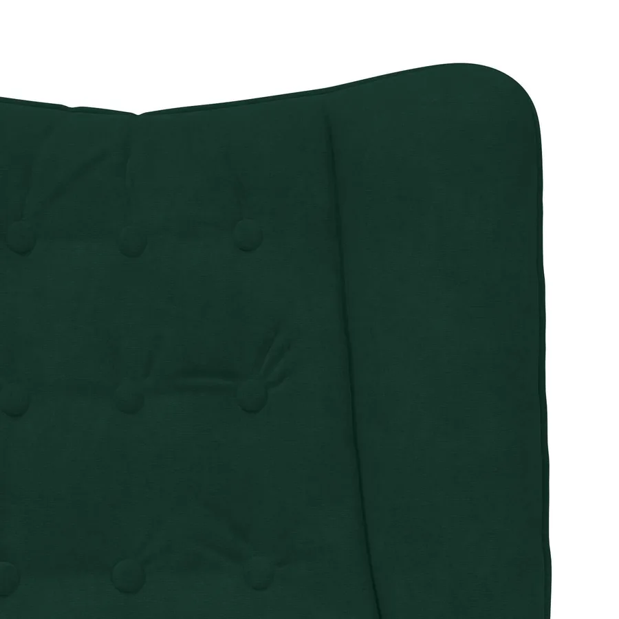 fauteuil Vert foncé 63 x 67 x 94 cm Velours - 7
