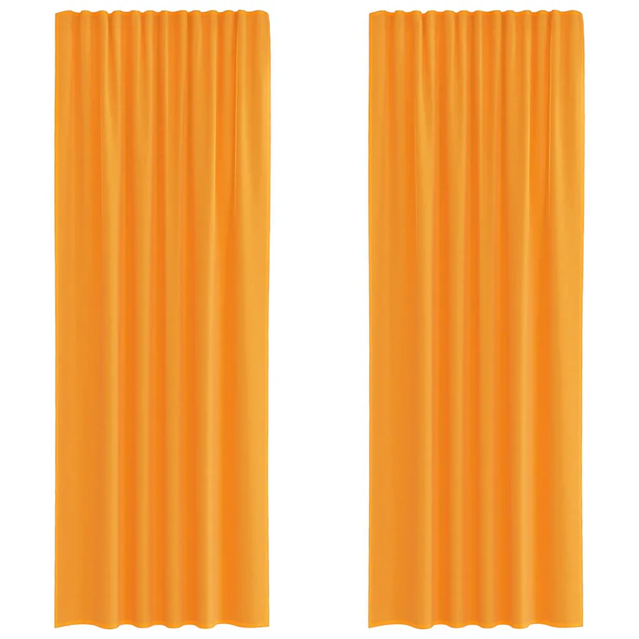 Rideaux en voile à œillets 2 pcs orange - 2