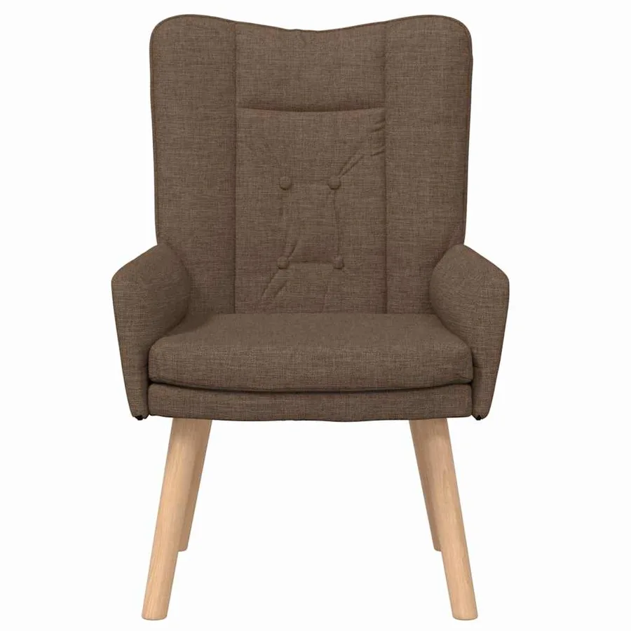 fauteuil Marron 63 x 67 x 94 cm Tissu et contreplaqué - 4