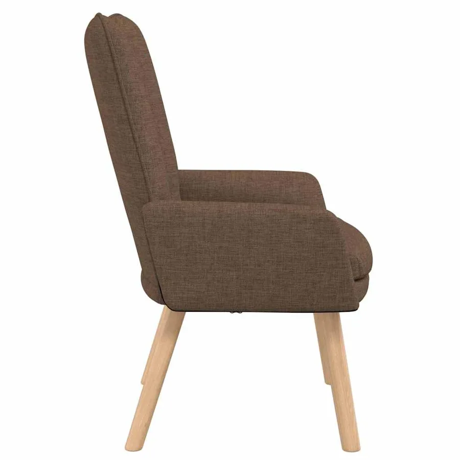 fauteuil Marron 63 x 67 x 94 cm Tissu et contreplaqué - 5