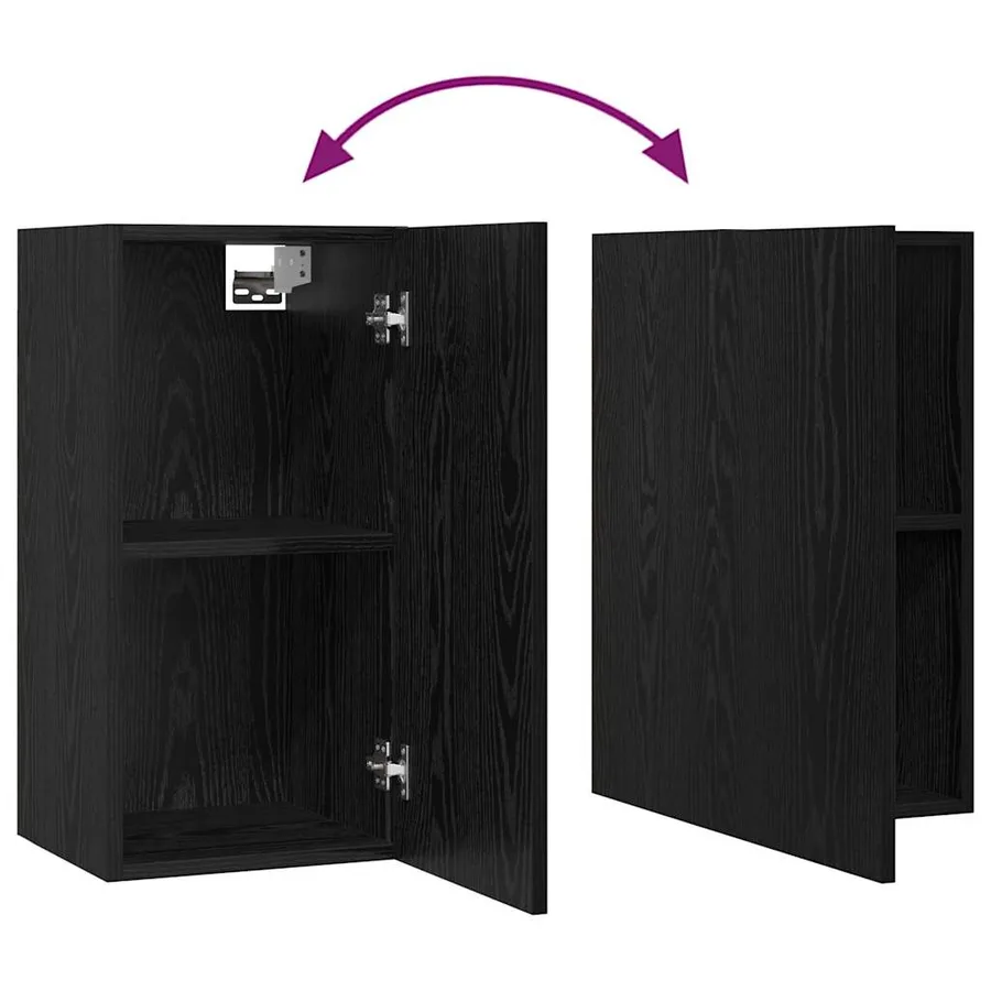 Ensemble meuble TV 6 pcs Chêne noir Bois d'ingénierie - 15