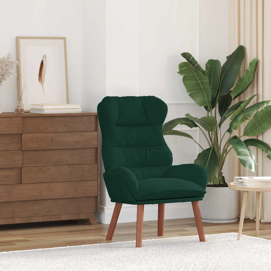 fauteuil Vert foncé 69 x 74 x 93 cm Velours