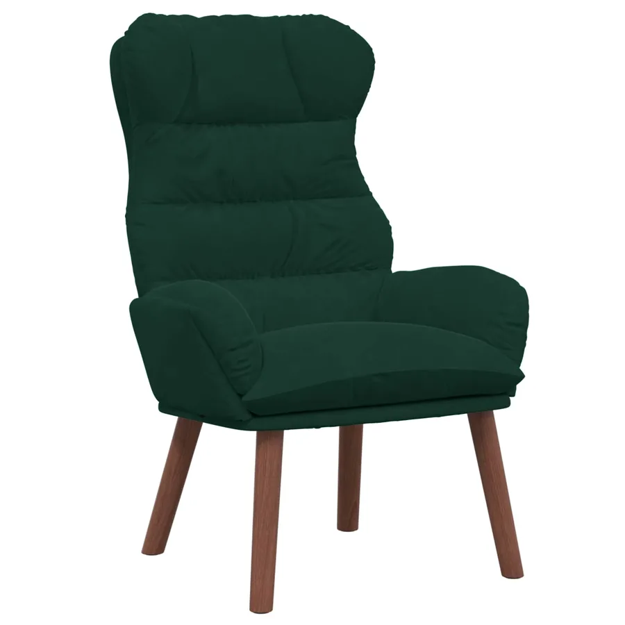 fauteuil Vert foncé 69 x 74 x 93 cm Velours - 2
