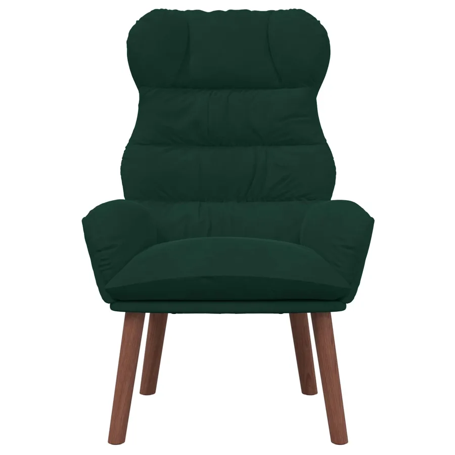 fauteuil Vert foncé 69 x 74 x 93 cm Velours - 4