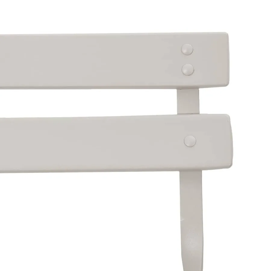 Chaise de jardin pliante 2 pcs Beige 42 x 46 x 82cm Métal - 9