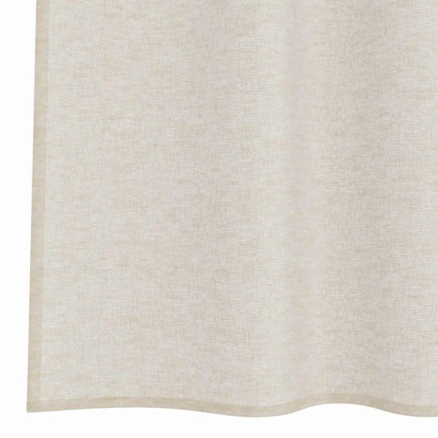 Rideau en Voile 2 pcs Couleur sable 260 x 140 cm Polyester - 6