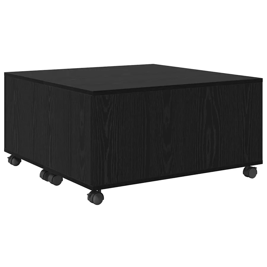 Table basse Chêne noir 75 x 75 x 38 cm Bois d'ingénierie - 5