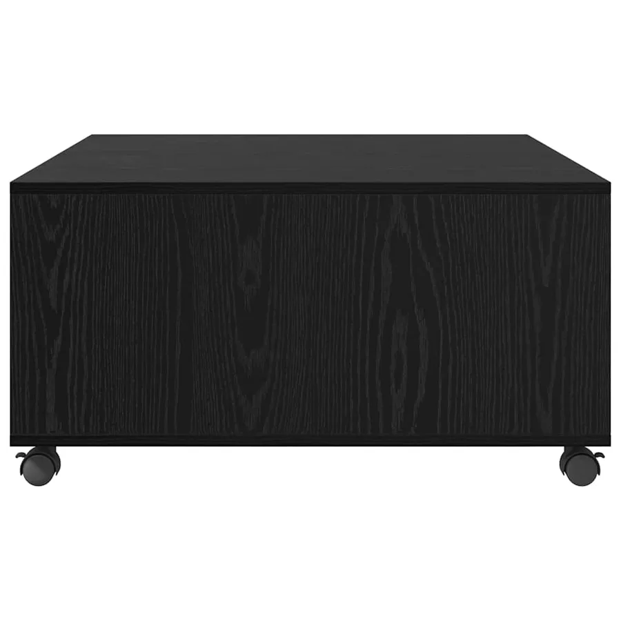 Table basse Chêne noir 75 x 75 x 38 cm Bois d'ingénierie - 6