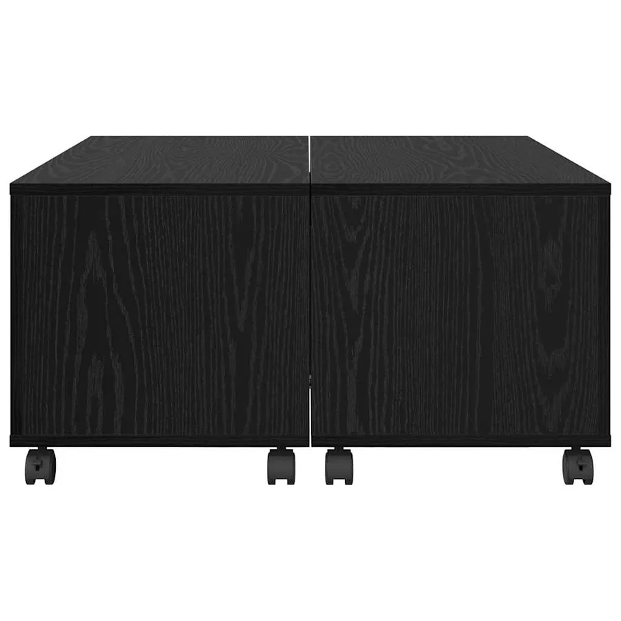Table basse Chêne noir 75 x 75 x 38 cm Bois d'ingénierie - 7