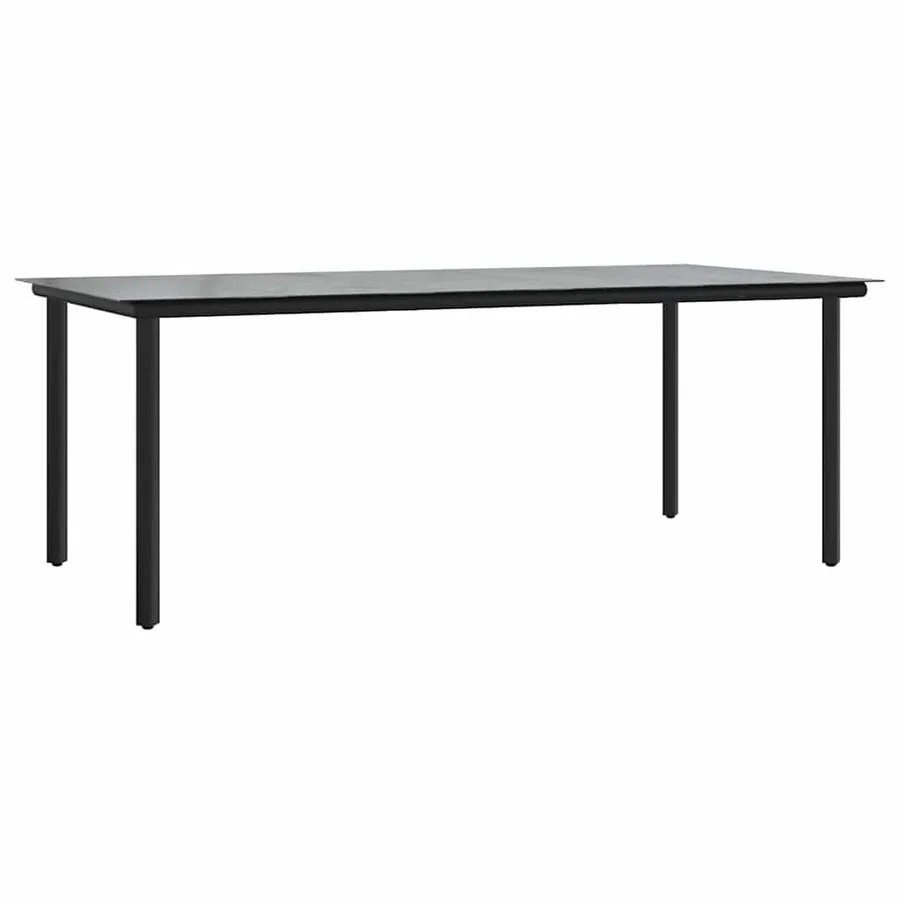 Ensemble de salle à manger pour jardin 7 pcs Gris clair - 5