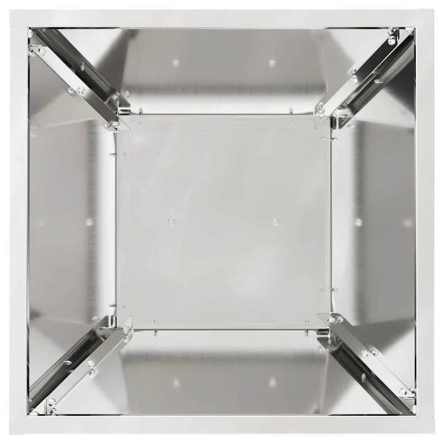 Jardinière à pilier 2 pc Argent 35 x 35 x 73 cm - 7