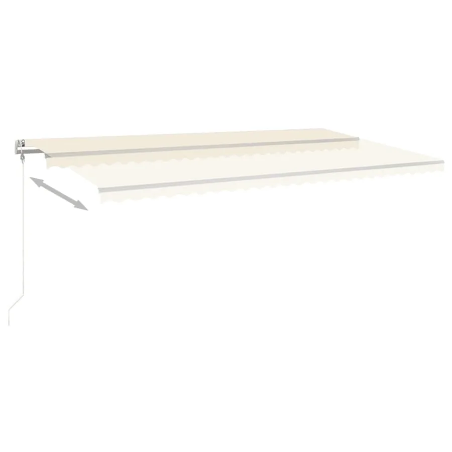 Automatic retractable awning 600x350 cm cream - 3