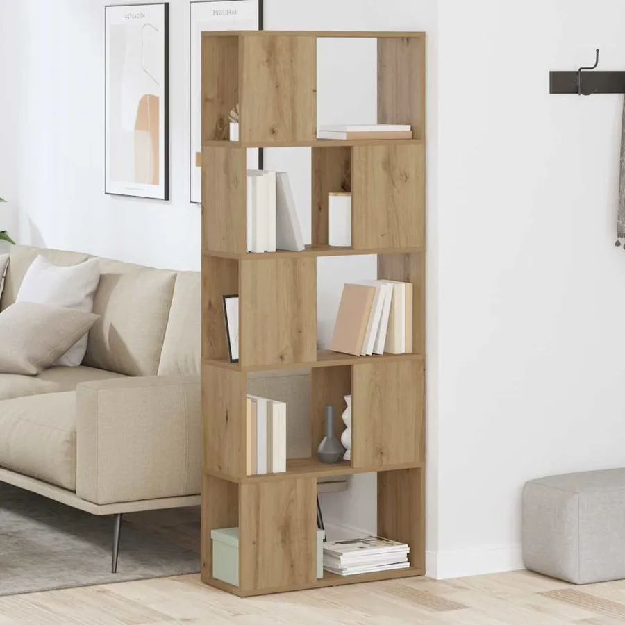 Ensemble meuble TV 60 x 24 x 156 cm Marron Bois d'ingénierie - 4