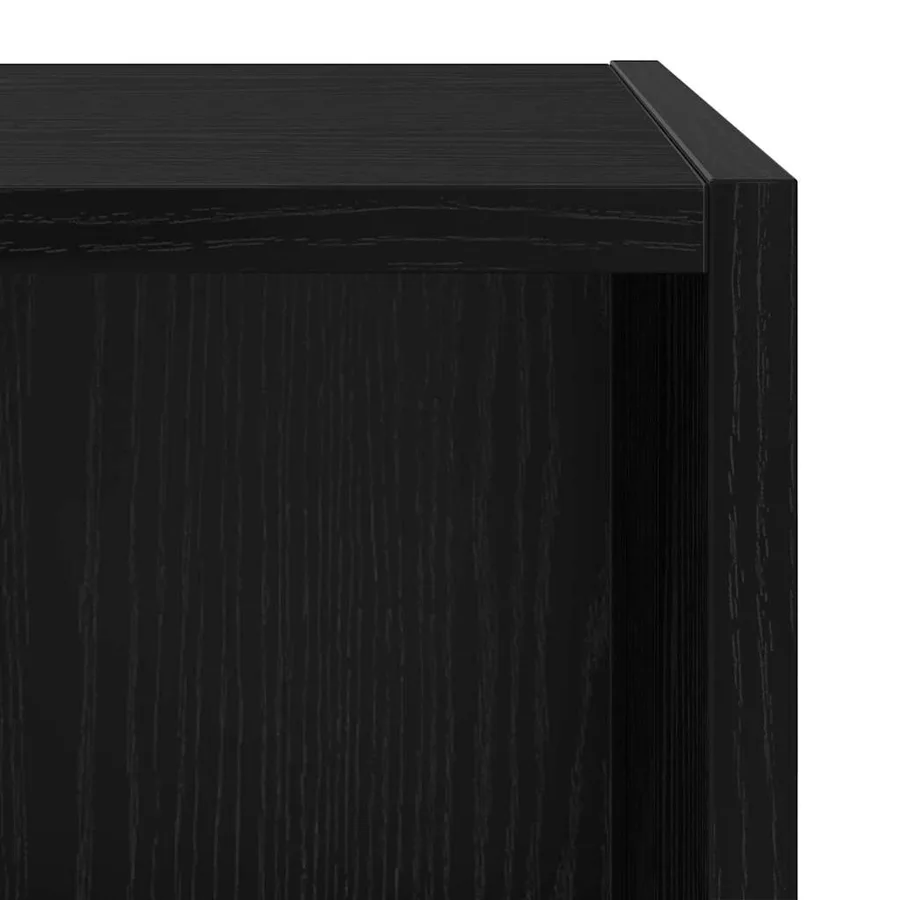 Ensemble meuble TV Chêne noir 37 x 37 x 72 cm Bois d'ingénierie - 10