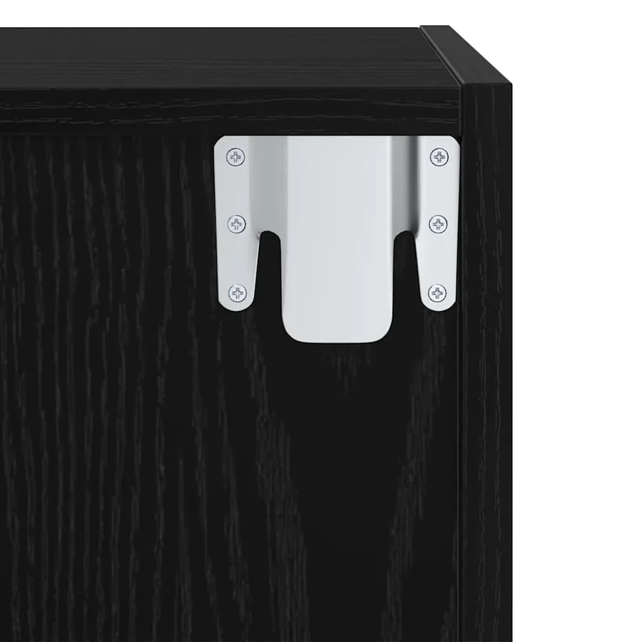 Ensemble meuble TV Chêne noir 37 x 37 x 72 cm Bois d'ingénierie - 11