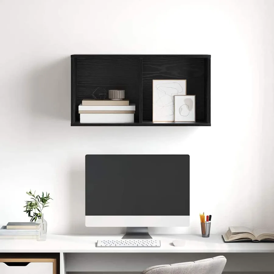 Ensemble meuble TV Chêne noir 37 x 37 x 72 cm Bois d'ingénierie - 5