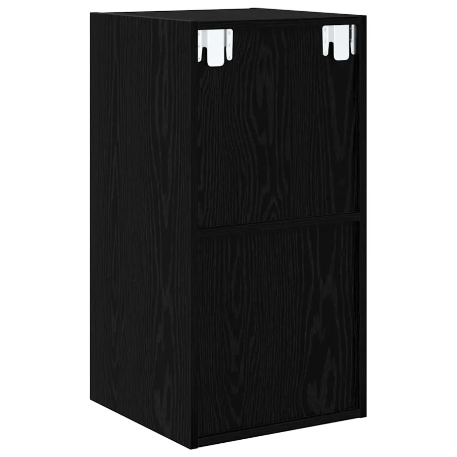 Ensemble meuble TV Chêne noir 37 x 37 x 72 cm Bois d'ingénierie - 9