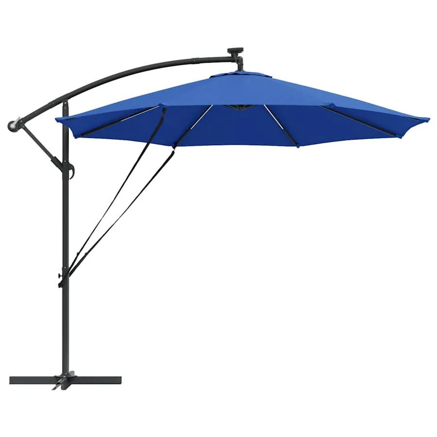 Parasol 294 x 294 x 248 cm Polyester et Aluminium Azur - 7