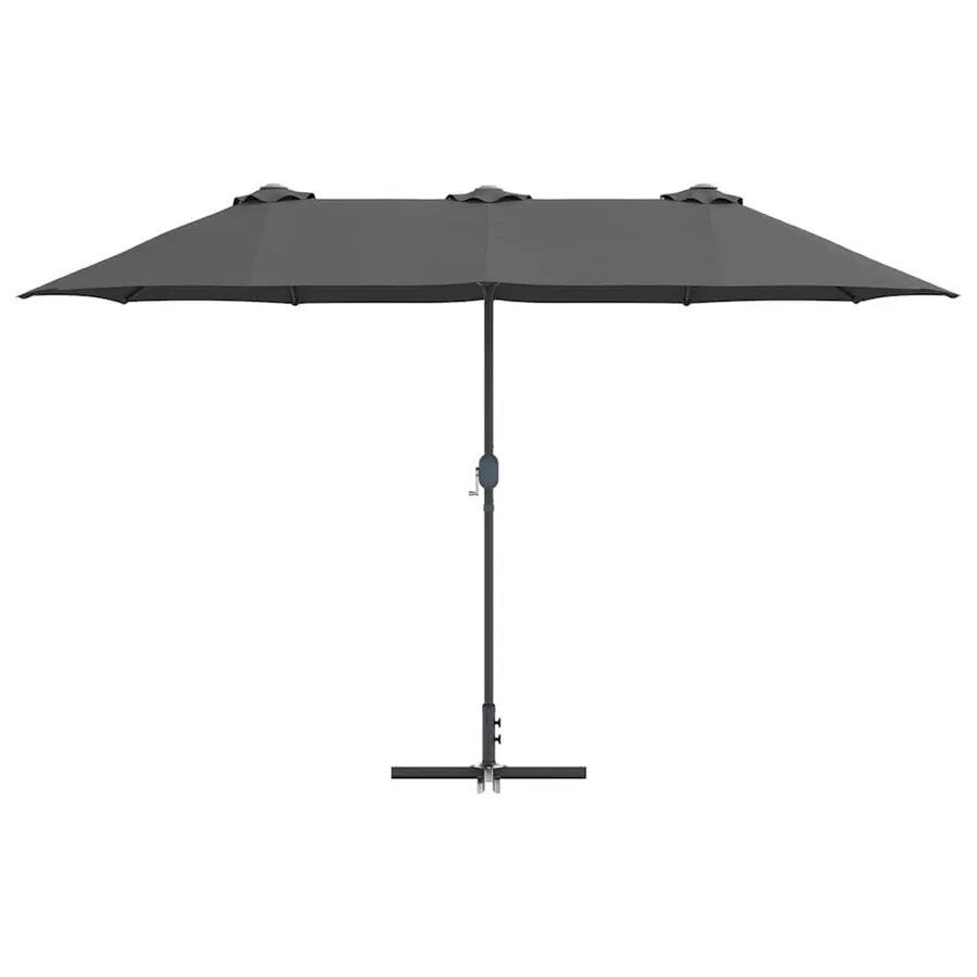 Parasol de jardin Anthracite 370 x 197 x 239 cm - 5
