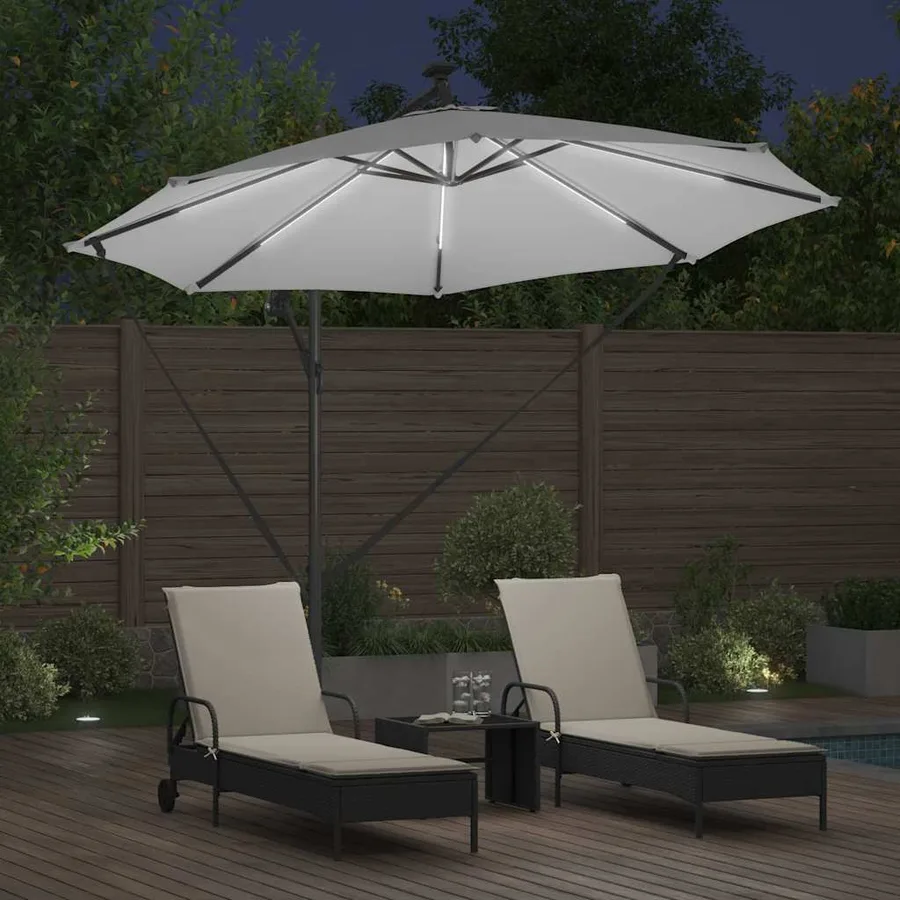 Parasol Sable 294 x 294 x 248 cm Polyester et Aluminium - 4