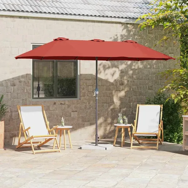 Parasol de jardin Terre cuite 370 x 197 x 239 cm